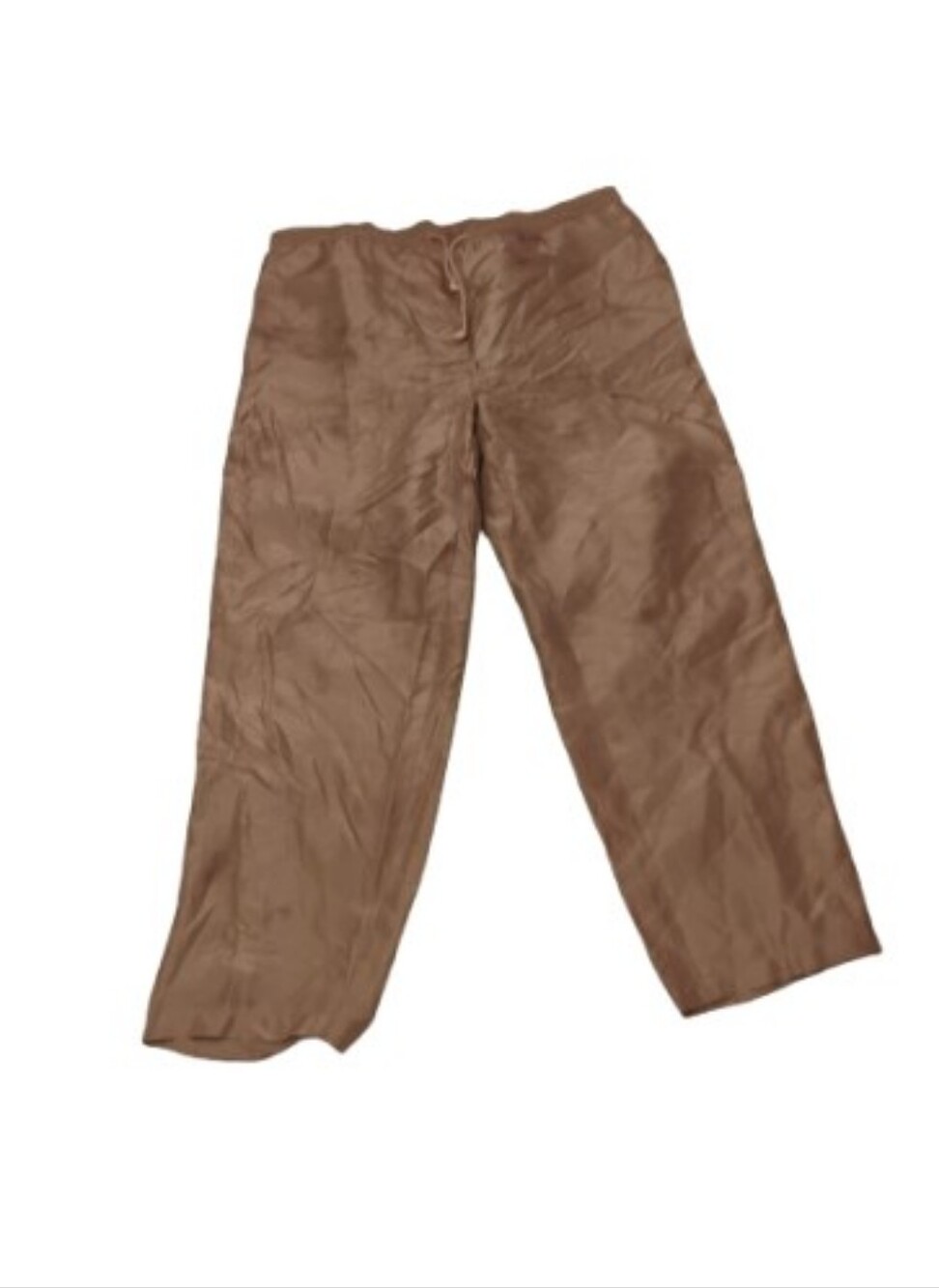 Vintage 1980s Prager Smith Silk Drawstring Pants Sz M